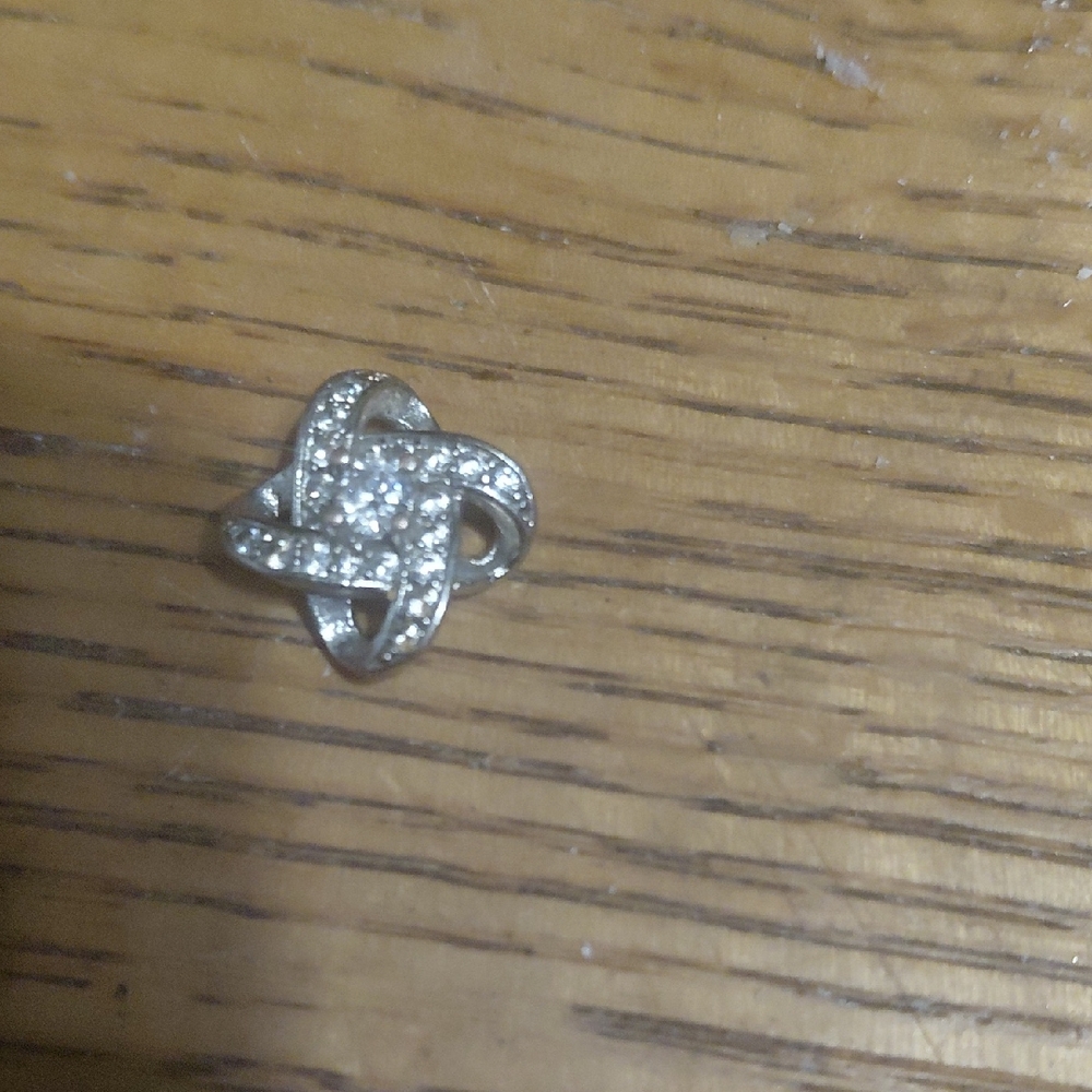 Elegant Silver Knot Stud Earrings